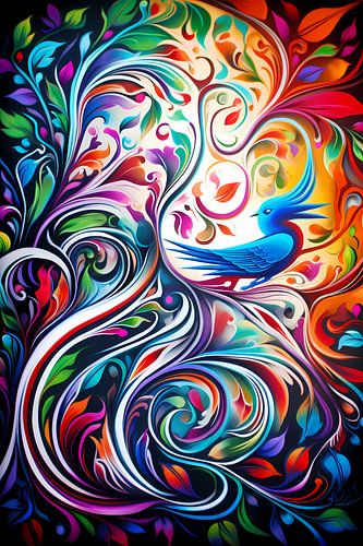 Danse des couleurs de l'imagination