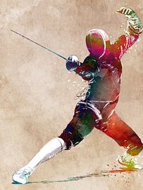 Fencing sport art #fencing #sport