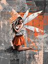 Fairy on her knees by Emiel de Lange thumbnail