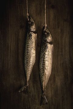 smoked mackerels by Saskia van der Linden