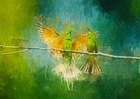 Watercolor birds