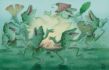 danse des grenouilles sur Esther Rosier