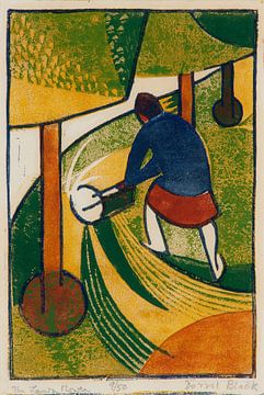 Dorrit Black, De grasmaaier, 1932 van Atelier Liesjes
