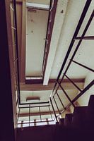 View into abandoned staircase