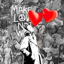 Make love not war - Love Balloons van Jole Art (Annejole Jacobs - de Jongh) thumbnail