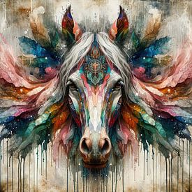 Aquarelle cheval #2 sur Chromatic Fusion Studio