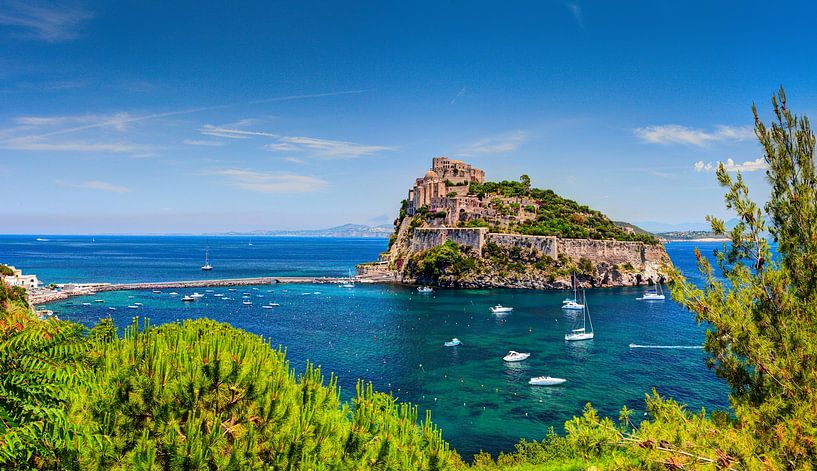 Aragonese Castle - Ischia island Italy by Yevgen Belich