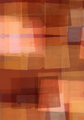 Mid-Century Geïnspireerde Aardetinten Vormen