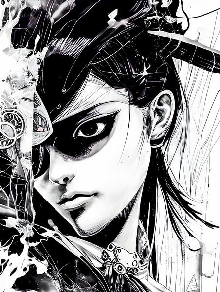 MANGA GIRL van The Art of Mark Fischer