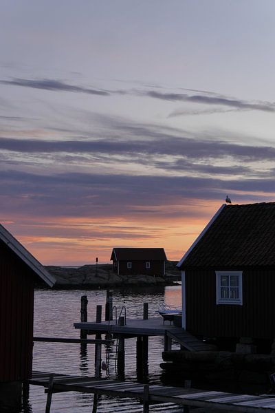 Goldene Abende - Schwedisches Dorf von Gwendolyn Pronk