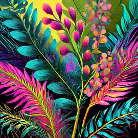 Neon Botanik: Leuchtendes Flüstern des Dschungels von bo&nika