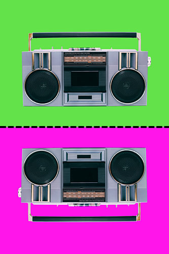 Ghettoblaster boombox