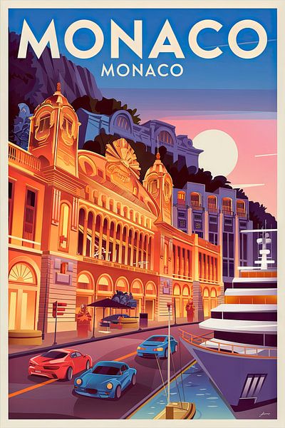 Monaco, Monaco. by Poster Art Shop