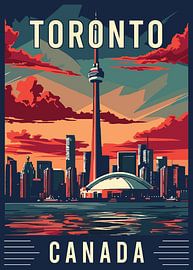 Toronto Canada City of the CN Tower by Art Kingdom
