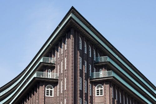 Chilehaus, Giebel, Kontorhausviertel, Hamburg, Deutschland, Europa