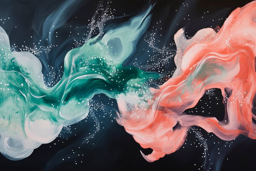 Farbexplosion in sanften Pastelltönen von Poster Art Shop