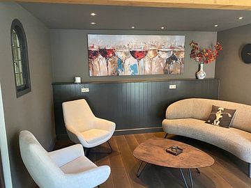 Klantfoto: Wijn! Schilderij Wijn van ARTEO Schilderijen
