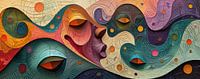 Abstract Colourful | Swirling Hues Voyage by Art Whims thumbnail
