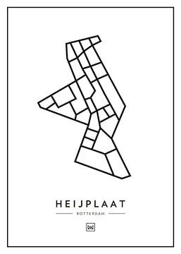 Heijplaat - Rotterdam van Muurmap - Jouw Favorite stad of wijk aan de muur