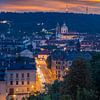 View from Letna Park over Malá Strana in the evening by Melanie Viola