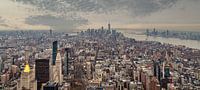 New York skyline vanaf de top van Empire State Building daglicht uitzicht in de winter
