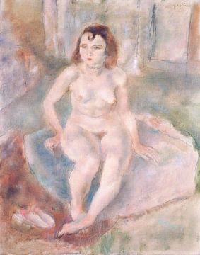 Jules Pascin, Zittende vrouw, 1929