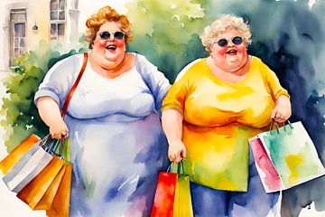 2 sociable ladies shopped by De gezellige Dames