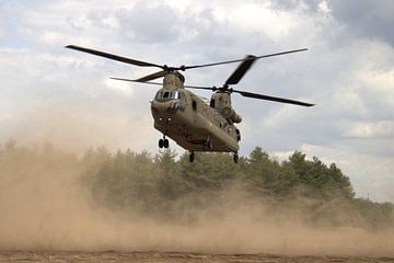 Hélicoptère de transport Chinook sur desley Rigter