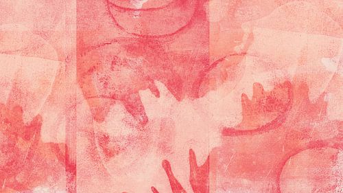 Colorful romantic abstract art by Dina Dankers