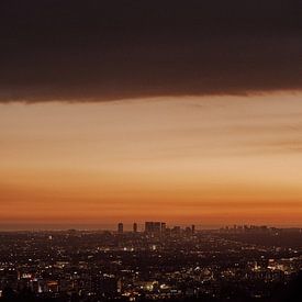 Glamourous Hollywood: Een Betoverende Zonsondergang in Los Angeles van Sharon Kastelijns
