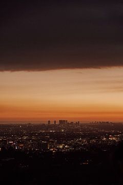Glamourous Hollywood: Een Betoverende Zonsondergang in Los Angeles van Sharon Kastelijns