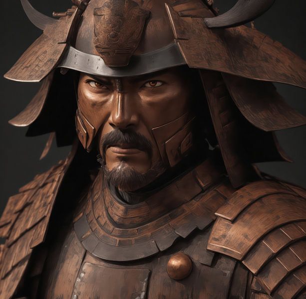 Portrait of a Samurai. by Brian Morgan