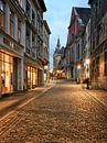 Die Aachener City in der Abenddämmerung von Rolf Schnepp Miniaturansicht