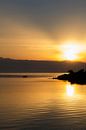 Zonopkomst aan zee op het eiland Hvar, Kroatie van Maike Meuter thumbnail