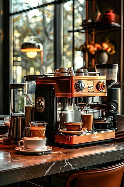 eine Tasse Kaffee oder Cappuccino trinken von Egon Zitter