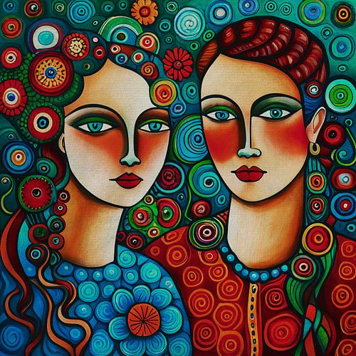 Tweelingzussen kijken je recht aan nr.12