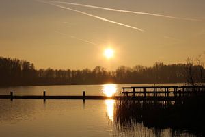 Zonsondergang Noord Holland van Elisabeth Eisbach