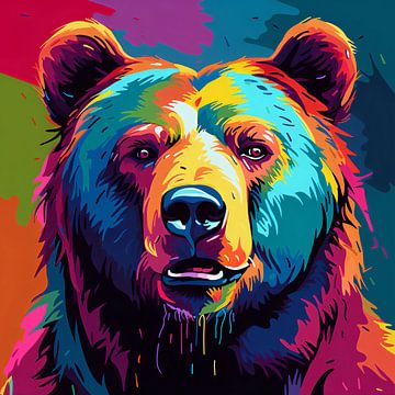 Pop Art Bear by YArt