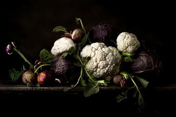 Bloemkool stilleven van Franka Poulain