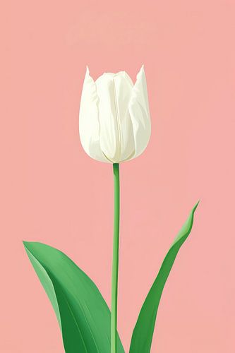 Tulp in Pastel roze 5