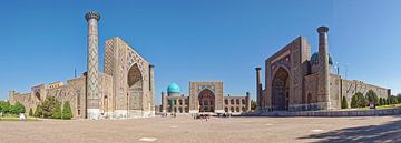 Registan plein, Samarkand, Oezbekistan van Imageditor