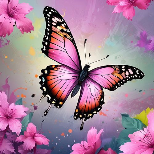 Zarte Flügel, Kräftige Farben: Der Bunte Schmetterling