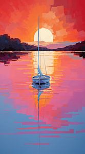 Sailing into Dusk by Art Lovers