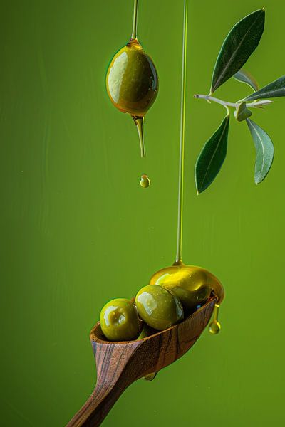 Olives and olive oil by Poster Art Shop
