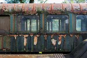oude treinwagon