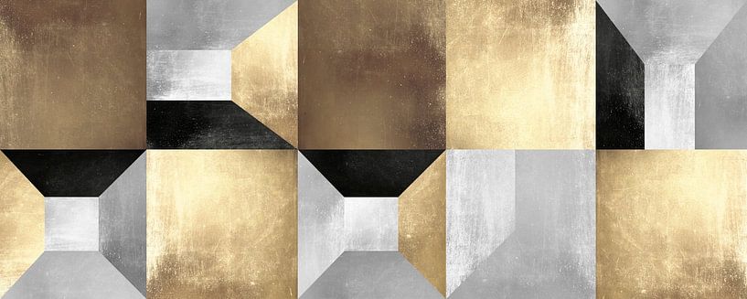 Gold metal pattern 2 by Vitor Costa