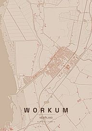 Stadtplan von Workum von Stef van Campen