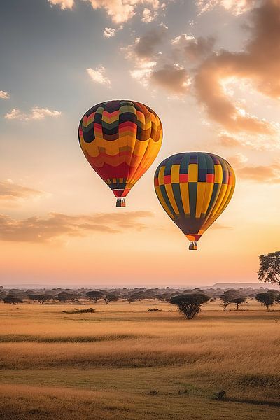 Hot Air Balloons in Africa V1 by drdigitaldesign