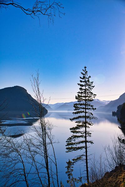 Lake Oppstrynsvatnet in Norway in the morning hours. by Martin Köbsch