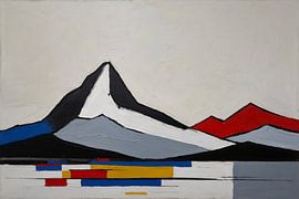 Minimalistische Berglandschaft von Art & Soul Creations